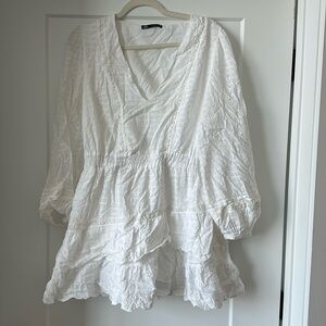 Zara Eyelet Mini Dress